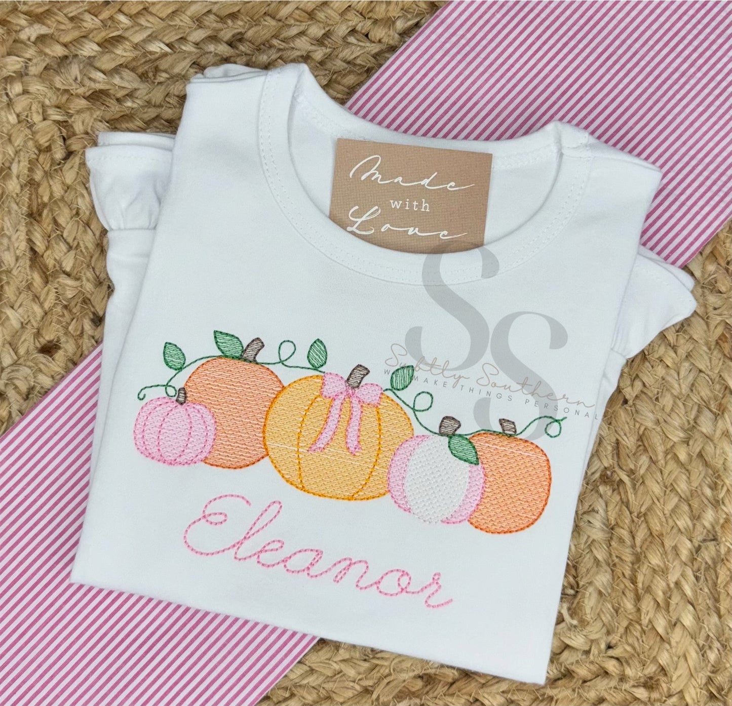 Pumpkin Patch with Bow Shirt