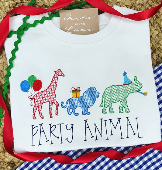 Ready to ship! Size 3T - Party Animal Trio