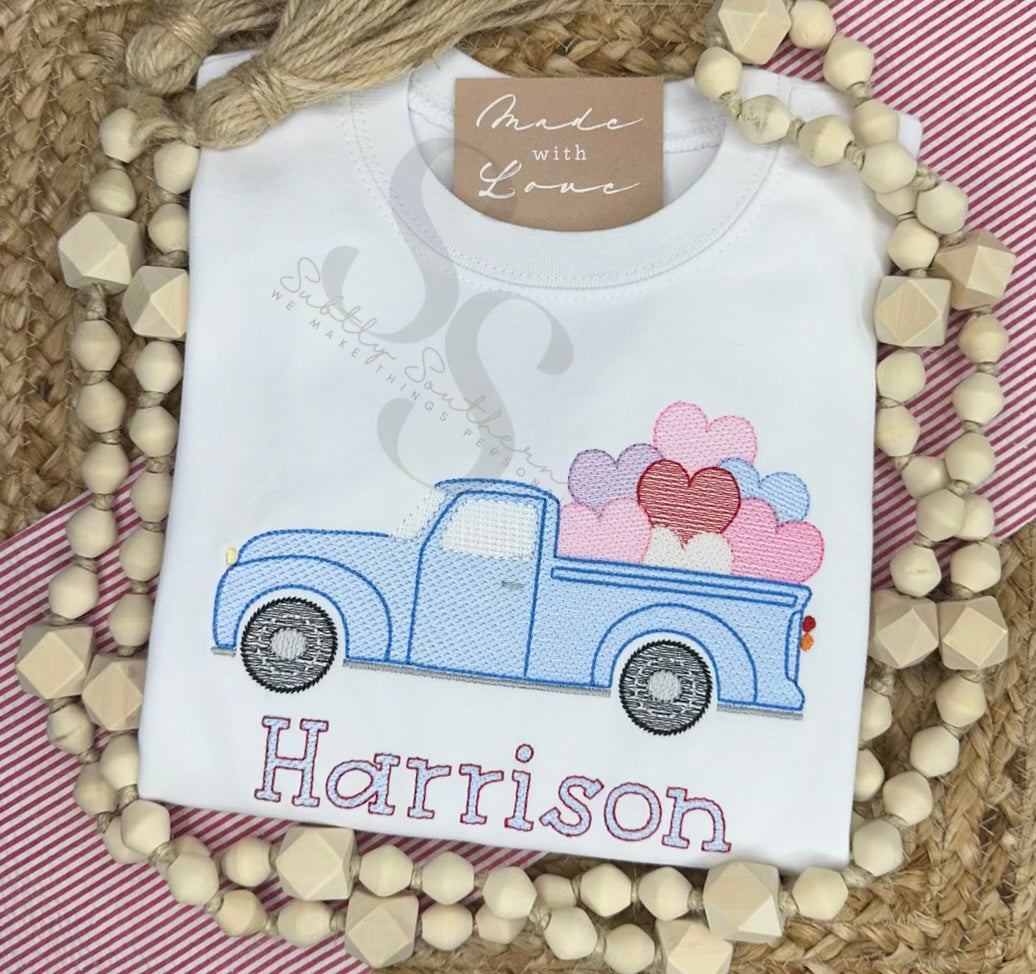 Valentine Vintage Truck Shirt
