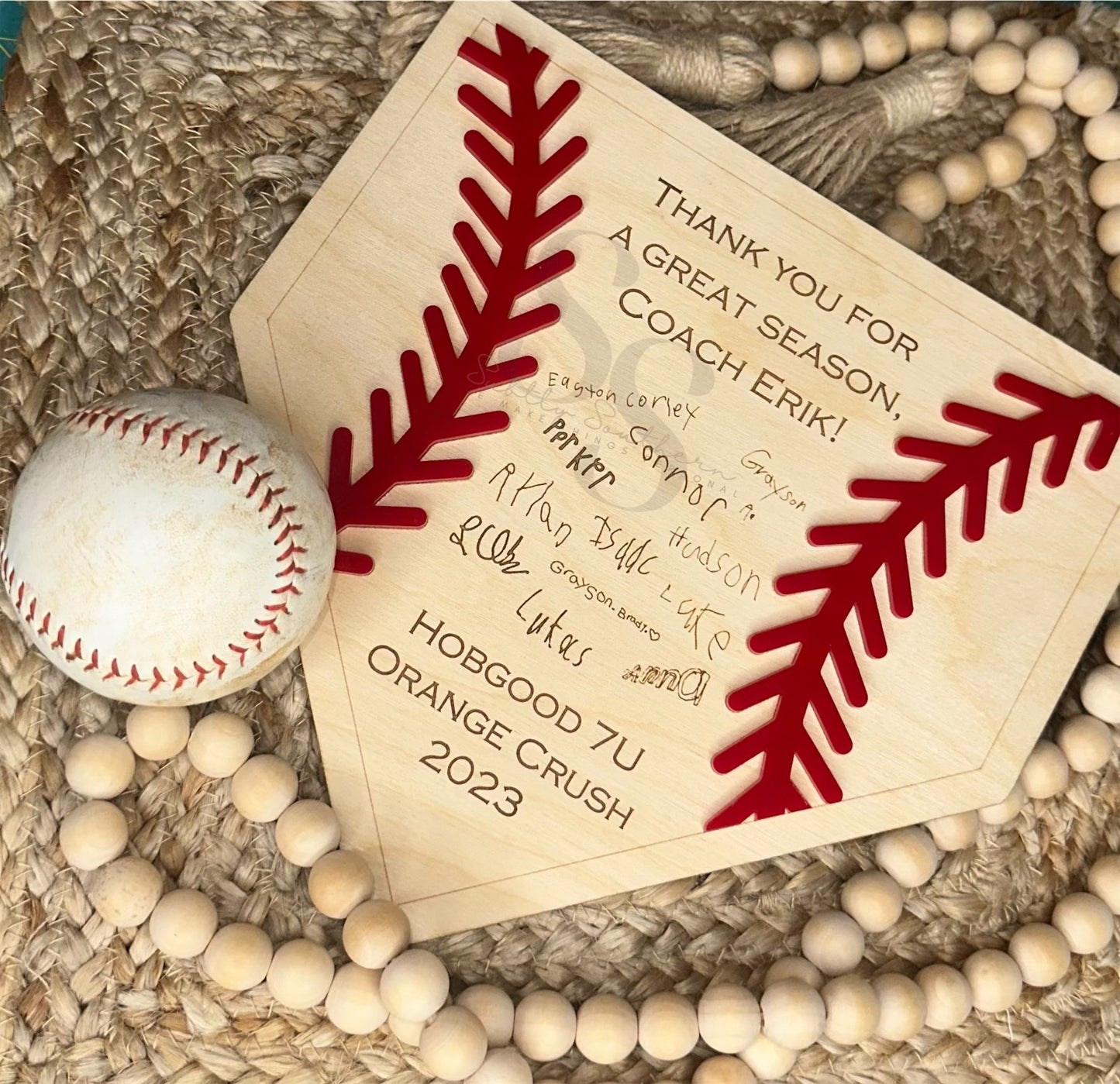 Baseball Personalized Home Plate Gift