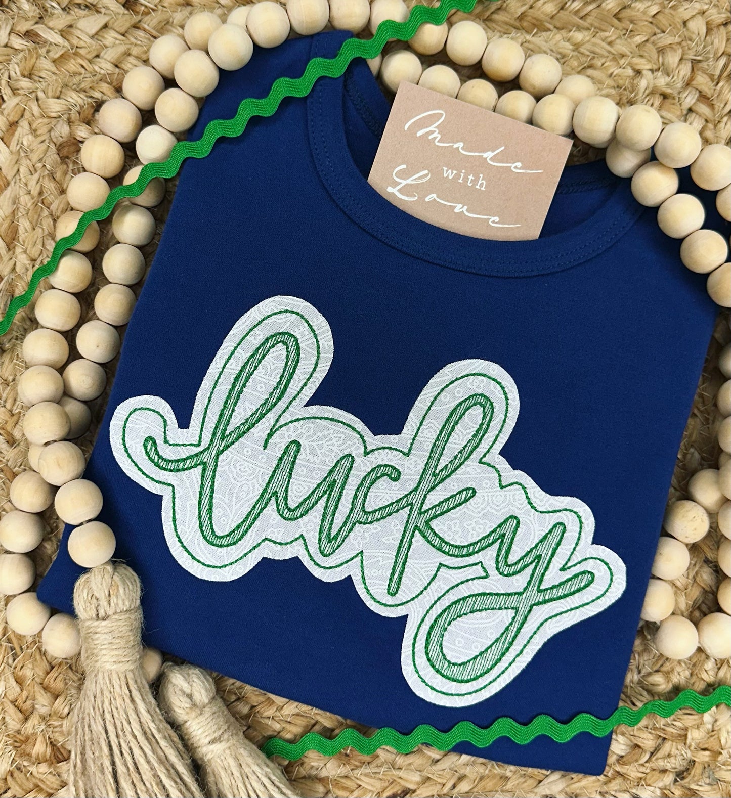 Ready to ship! Size 2T - Lucky Ruffle Shirt