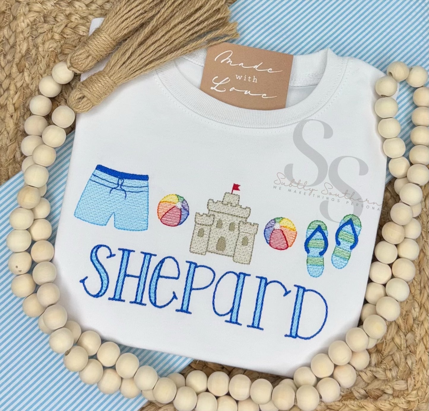 Beach Swim Trunks Trio Shirt