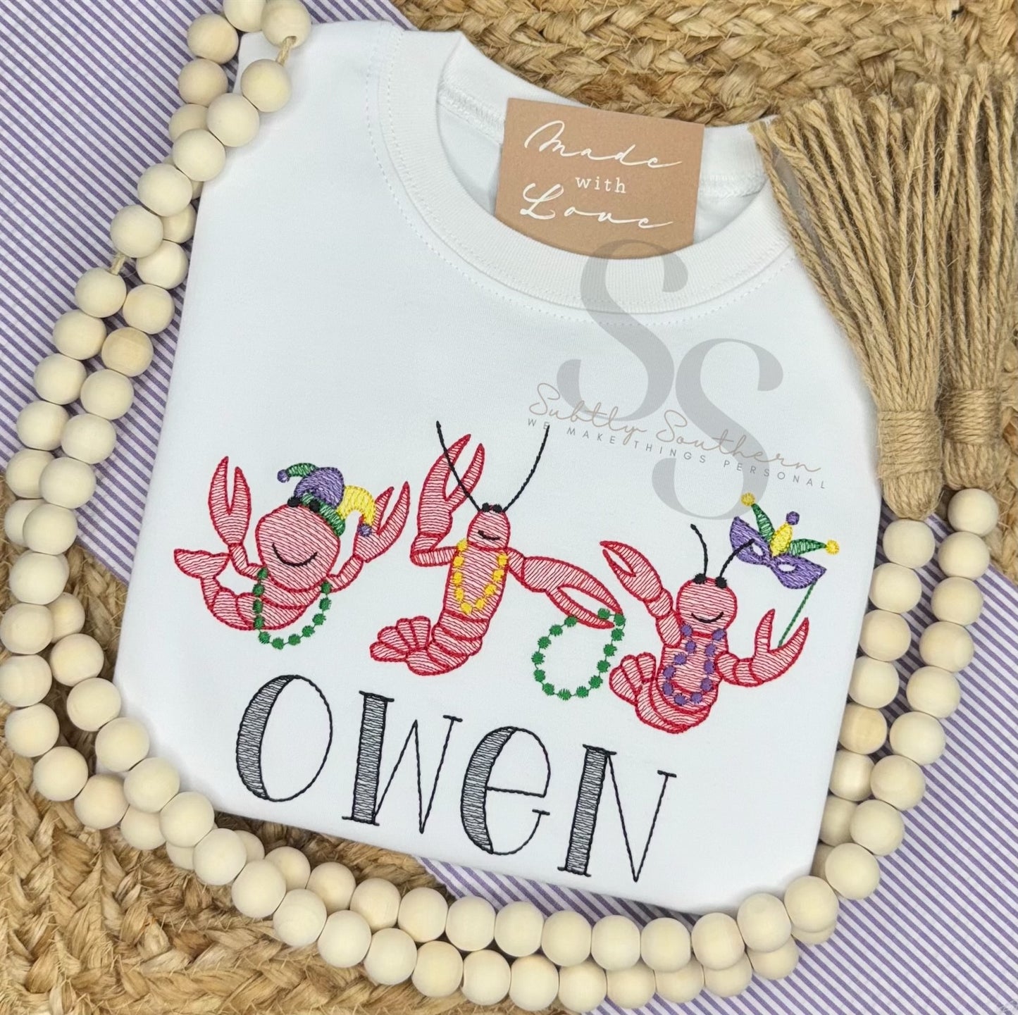 Mardi Gras Crawfish Trio Shirt