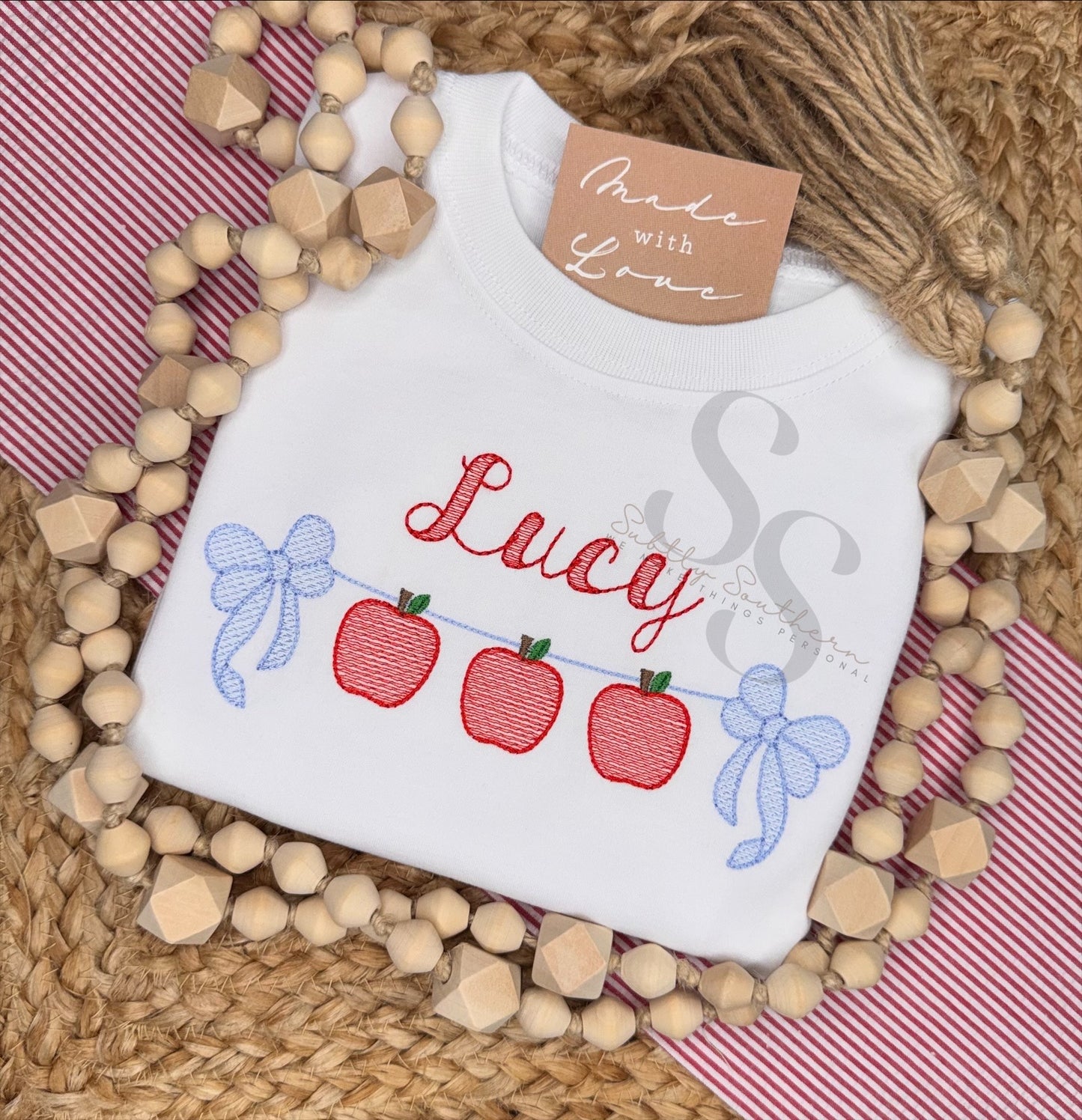 Apple Banner with Bows Shirt