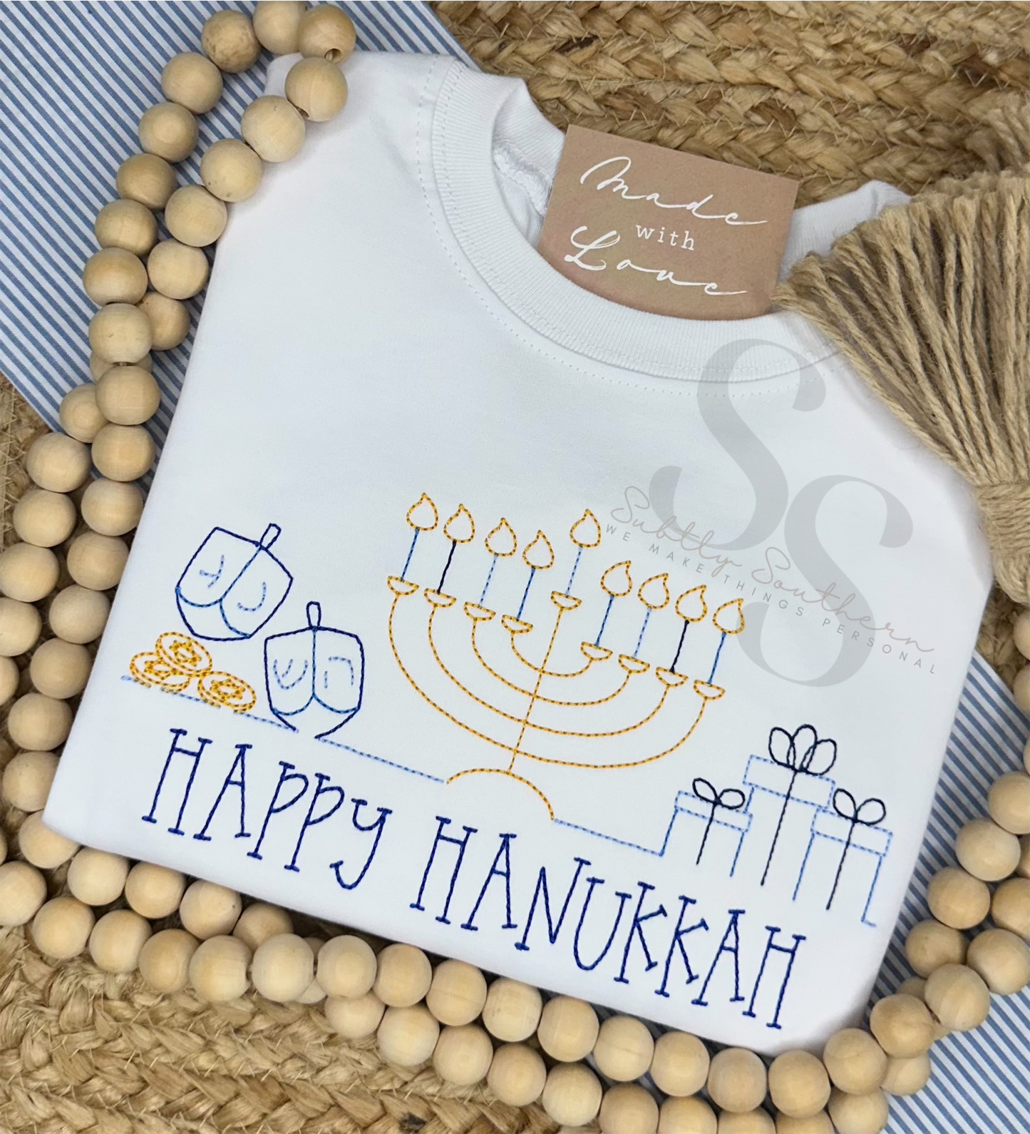 Hanukkah Simple Line Shirt