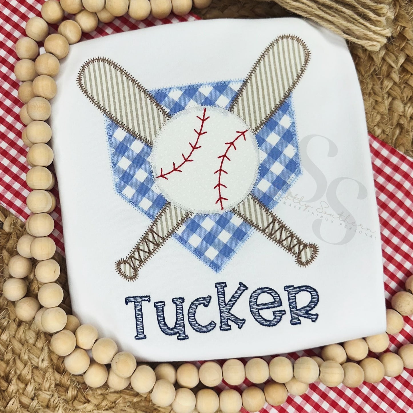 Crossed Baseball Bats on Home Plate Shirt