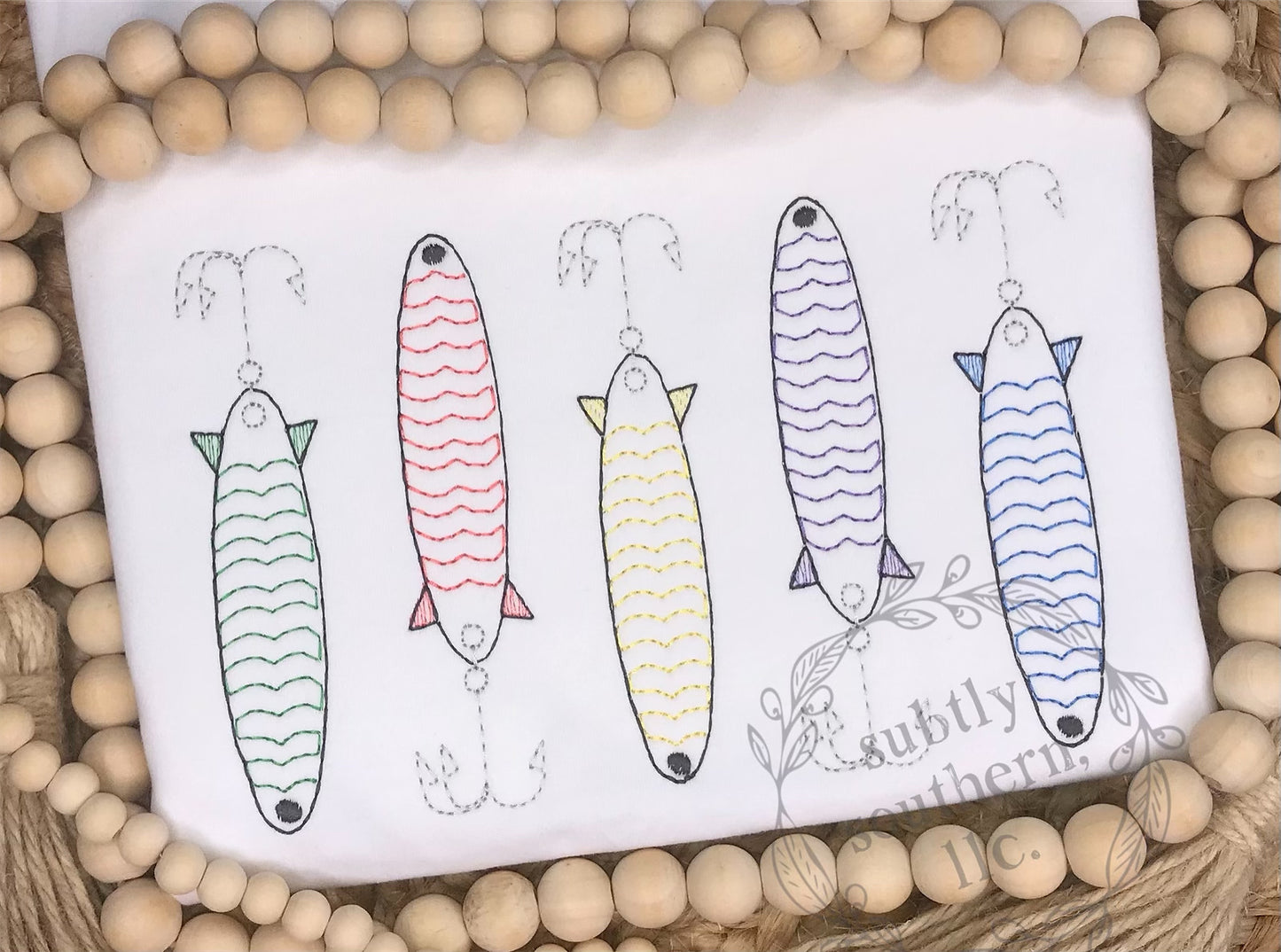 Ready to ship! Size 2T - Fishing Lures Shirt