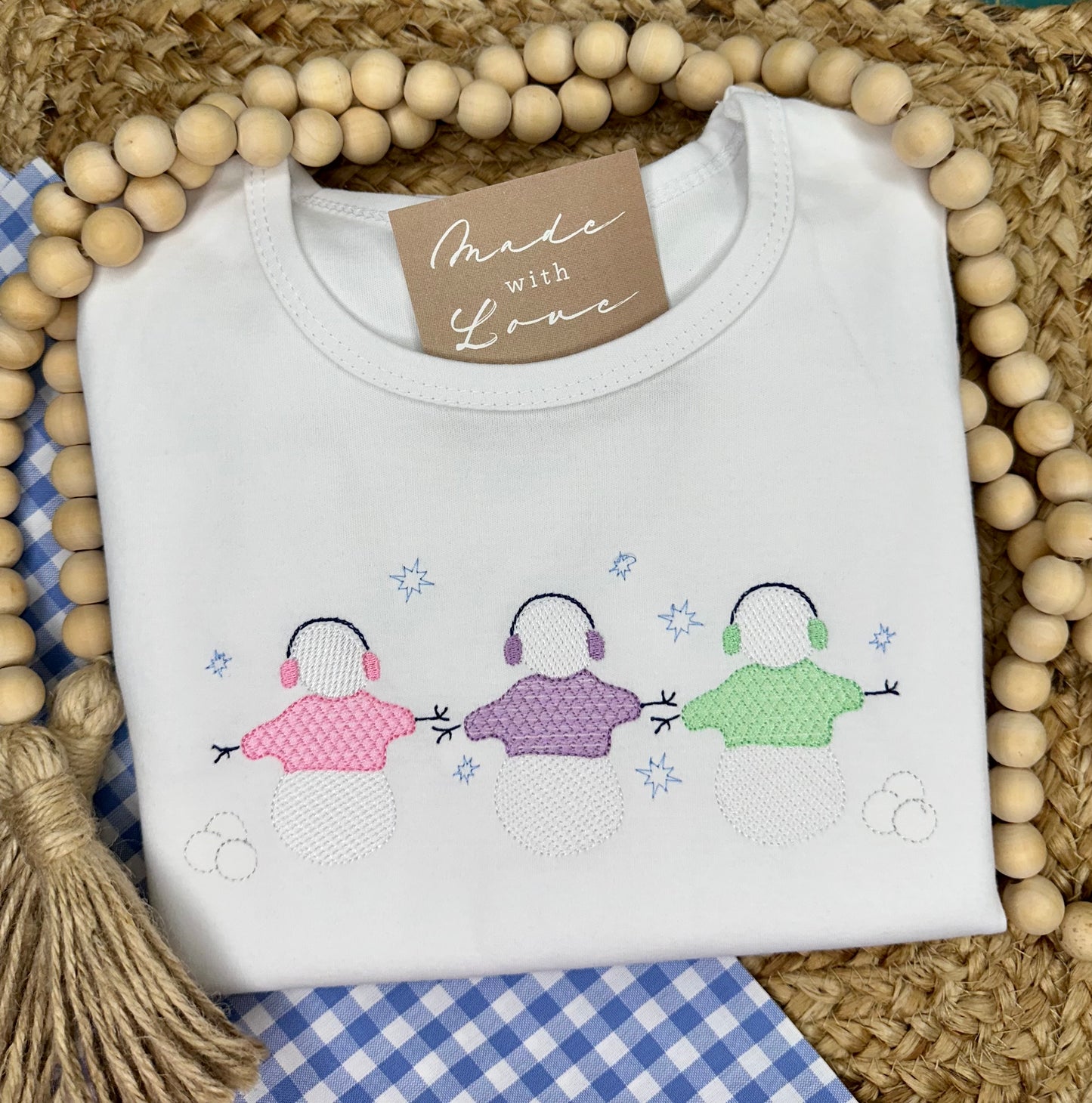 Ready to ship! Size 5T - Snow Lady Trio Ruffle Long Sleeve Shirt