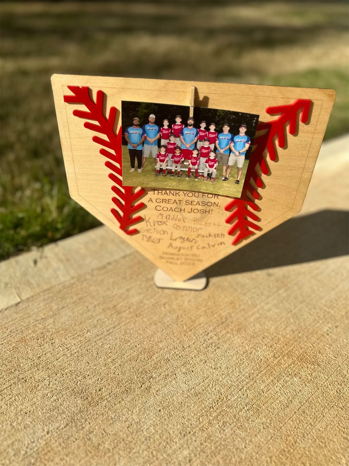 Baseball Personalized Home Plate Plaque