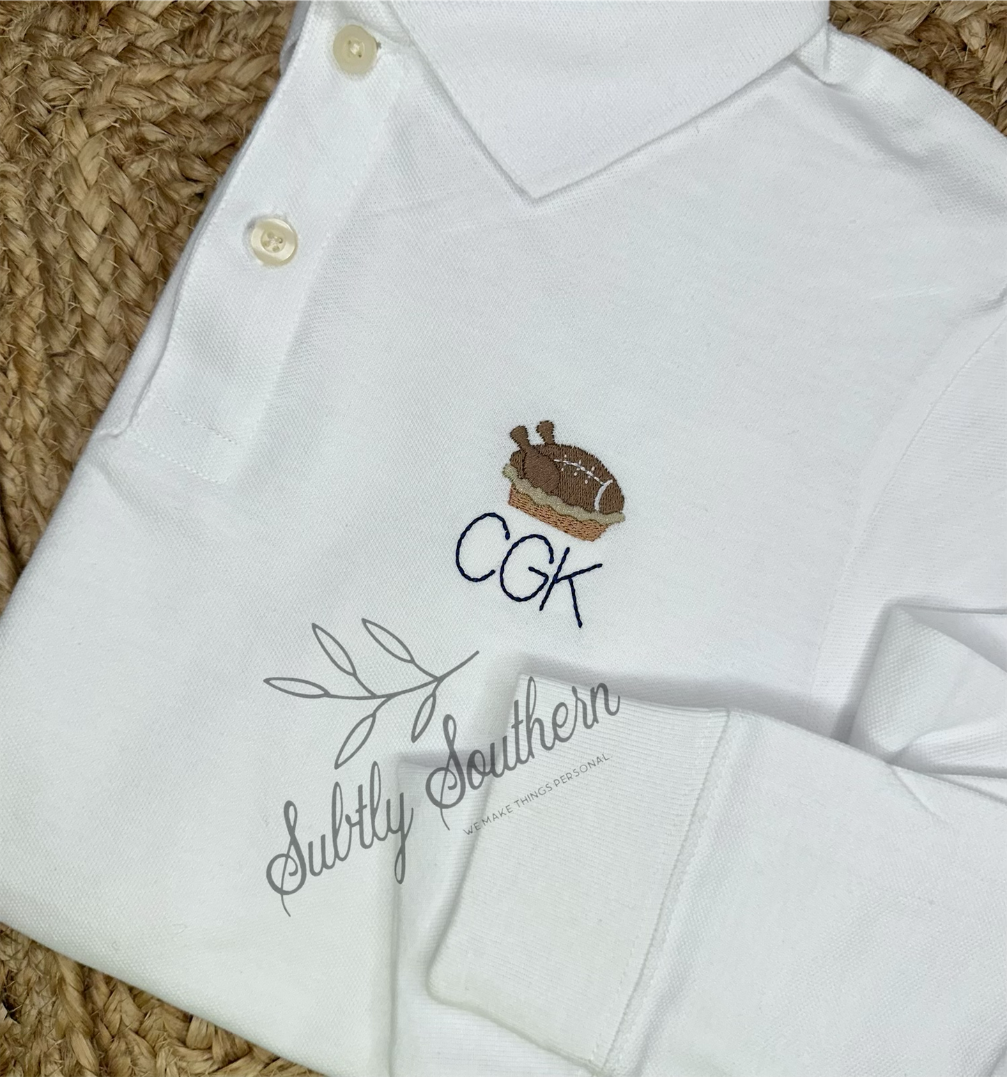 Mini Football Turkey Pie Polo Shirt