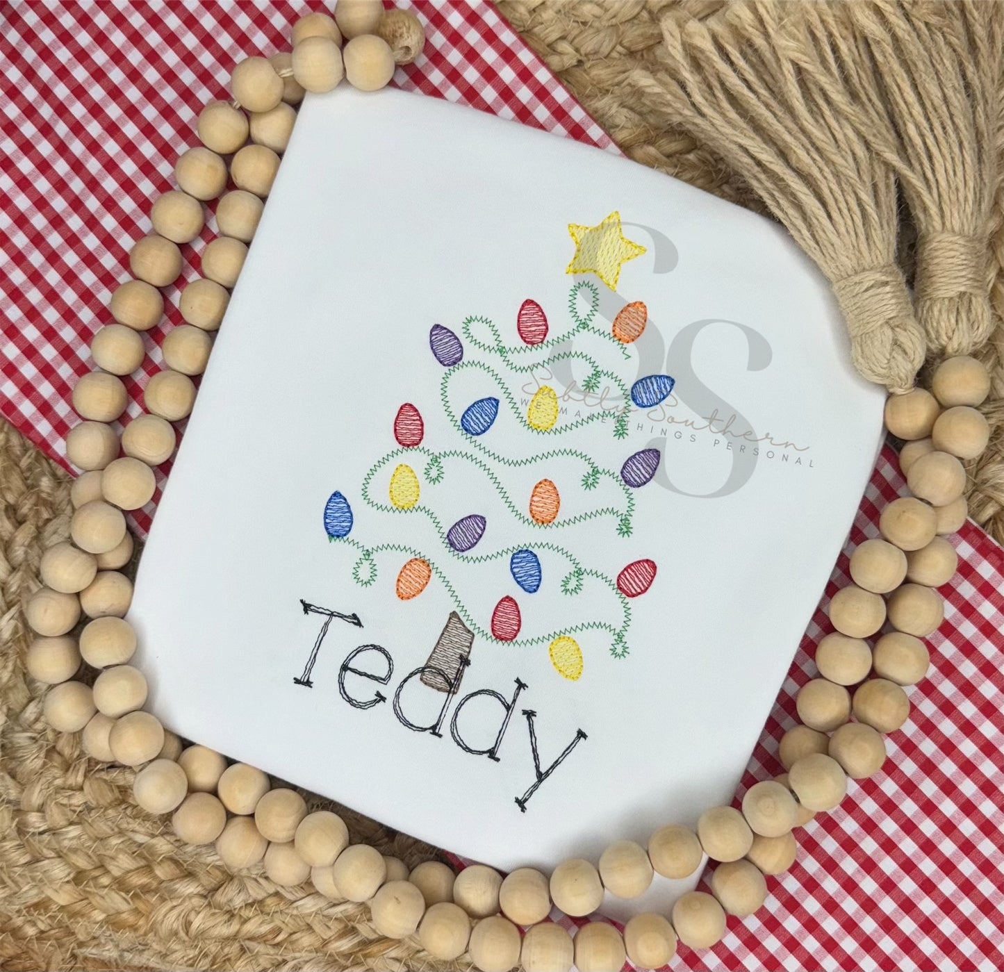 Swirly Christmas Tree Shirt