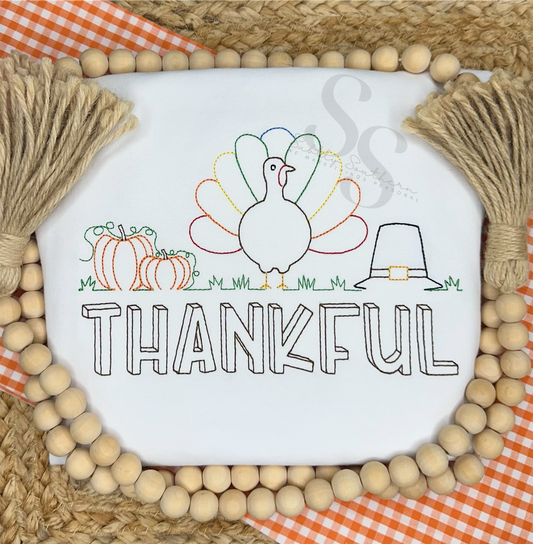 Traditional Thanksgiving Simple Line Shirt
