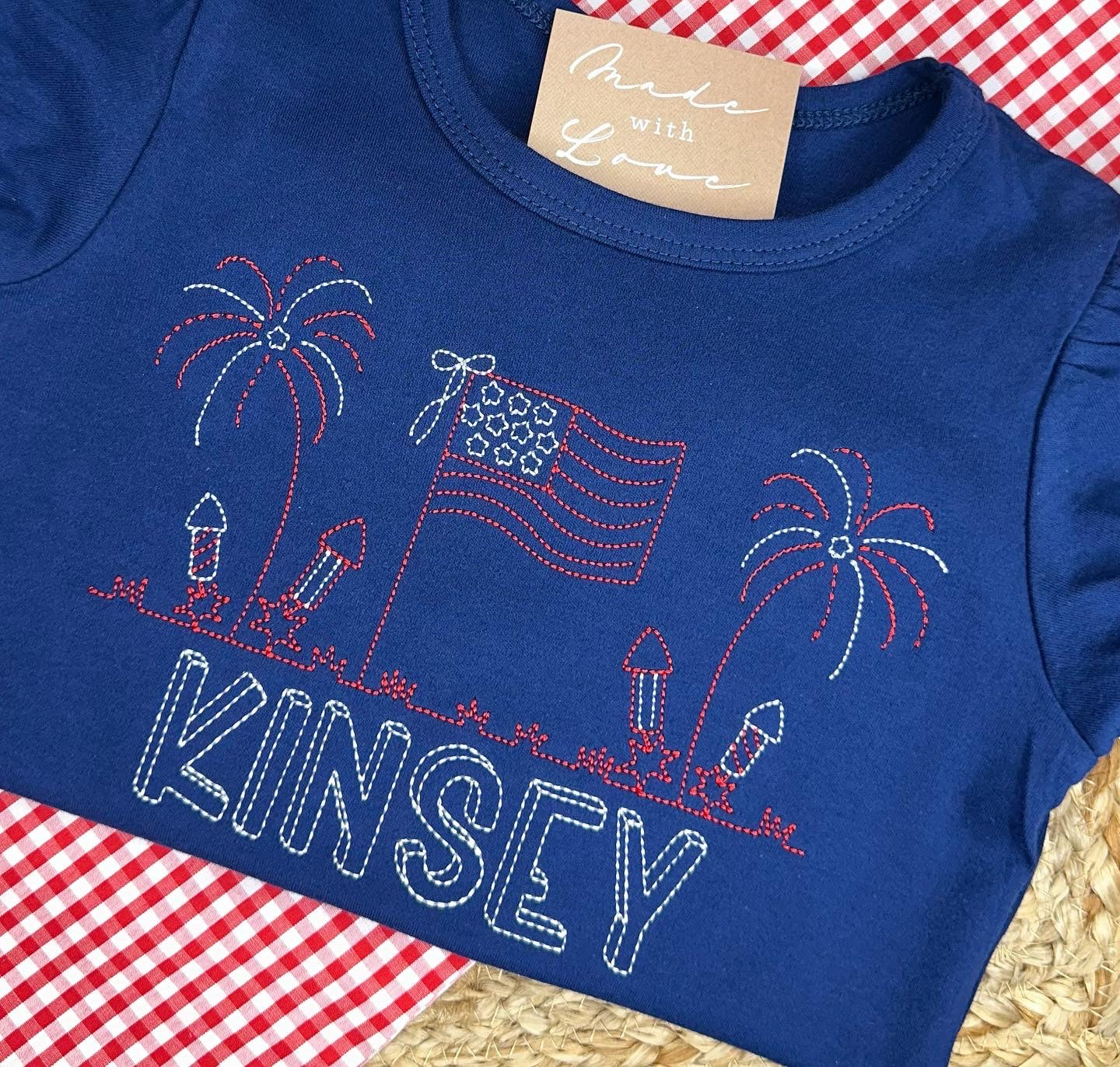 Patriotic Line Design Shirt