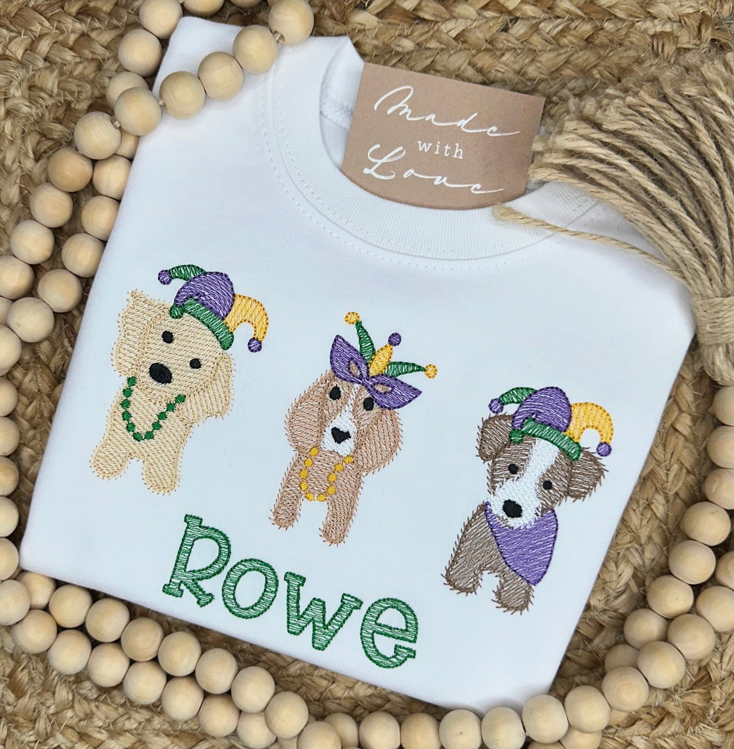 Mardi Gras Puppy Trio Shirt