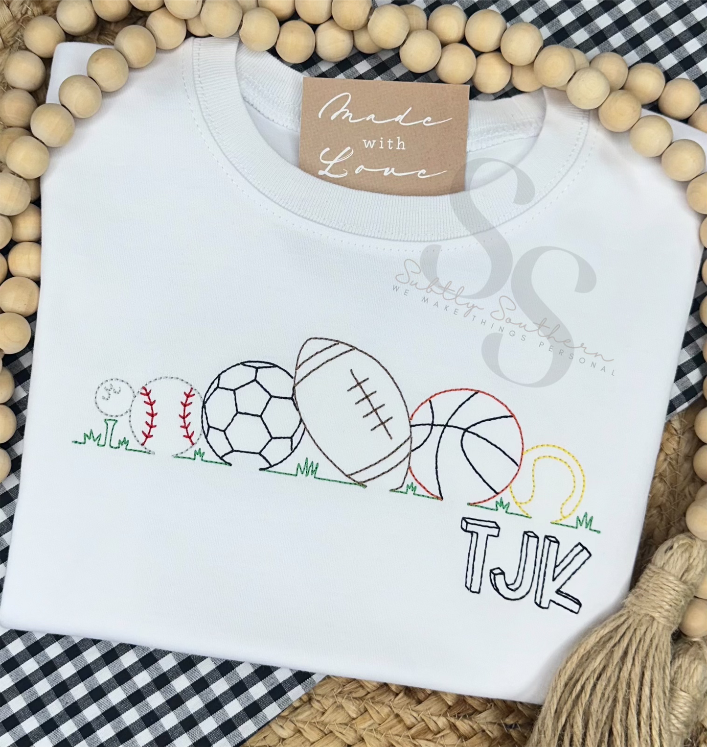 Simple Sports Ball Line Shirt