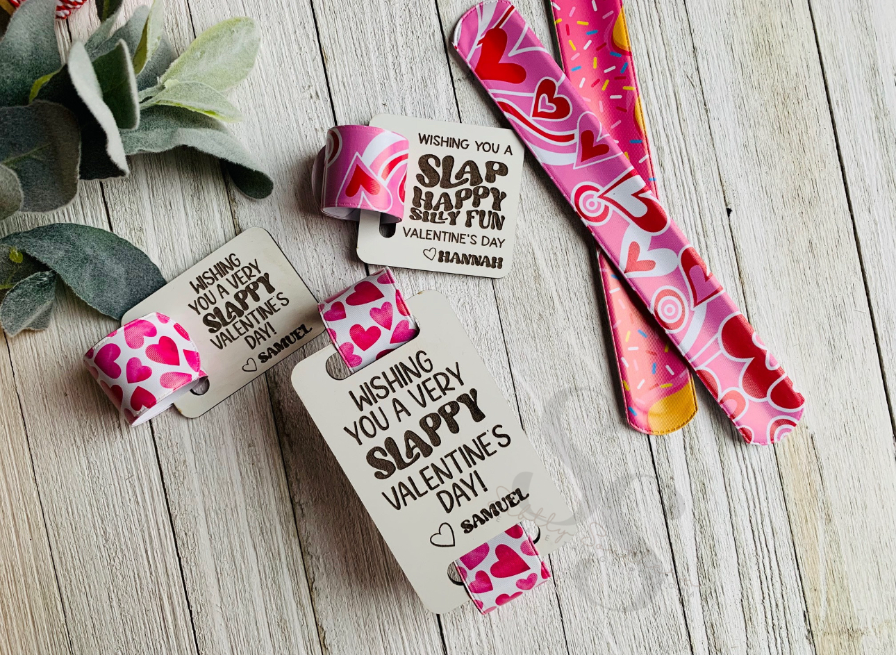 Valentine’s Day Slap Bracelet Favors