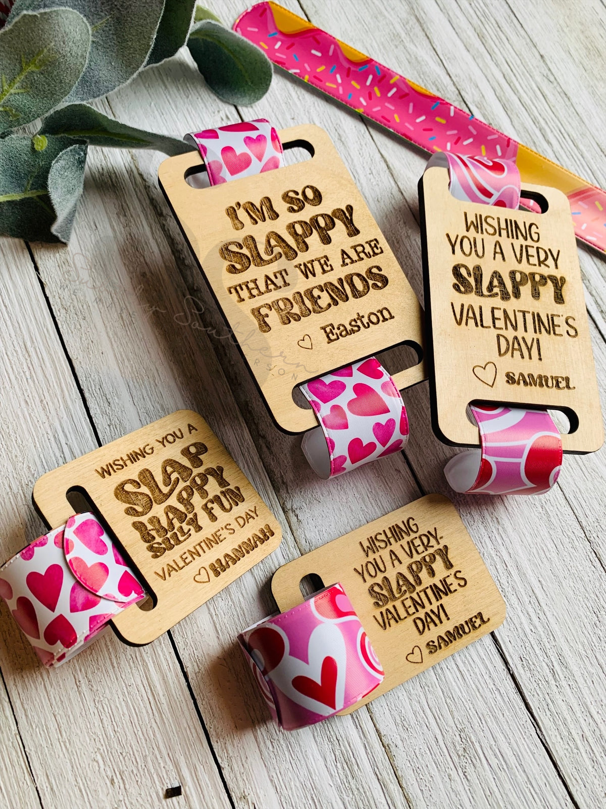 Valentine’s Day Slap Bracelet Favors