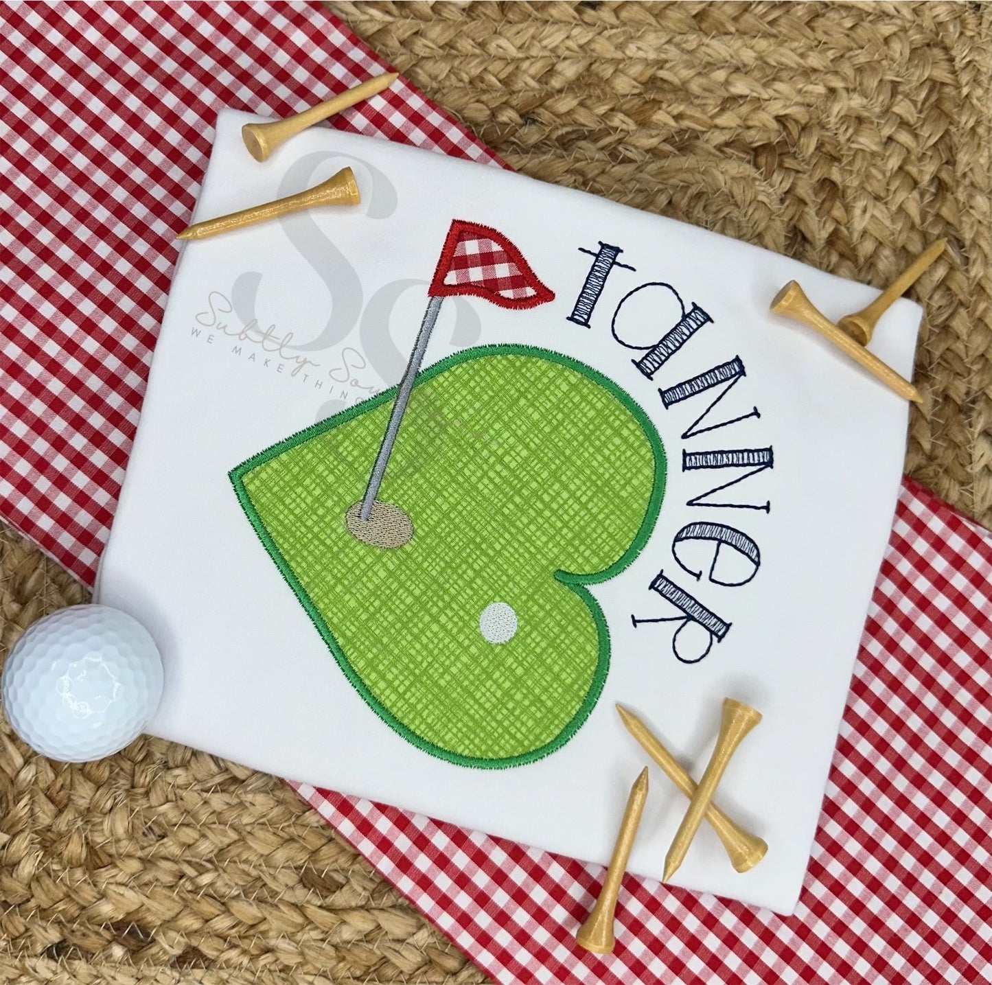 Golf Heart Appliqué Shirt