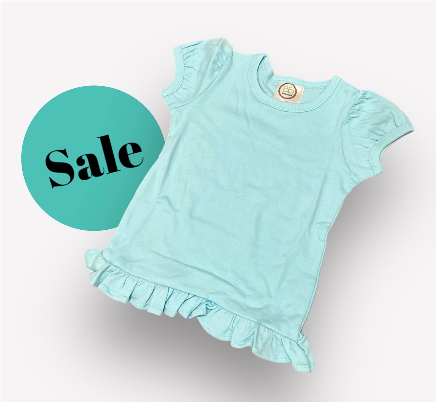 Summer Clearance - Short Sleeve Ruffle Shirt