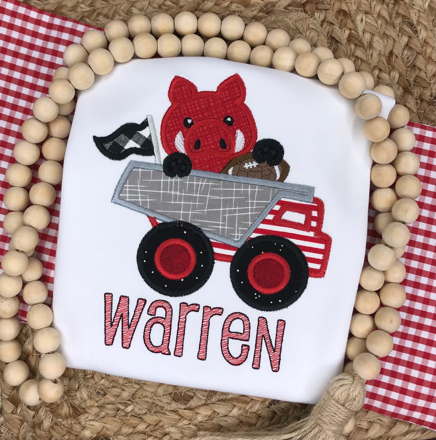 Razorback Football Dump Truck Shirt