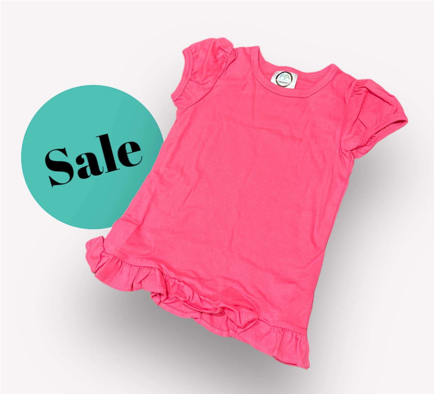 Summer Clearance - Short Sleeve Ruffle Shirt