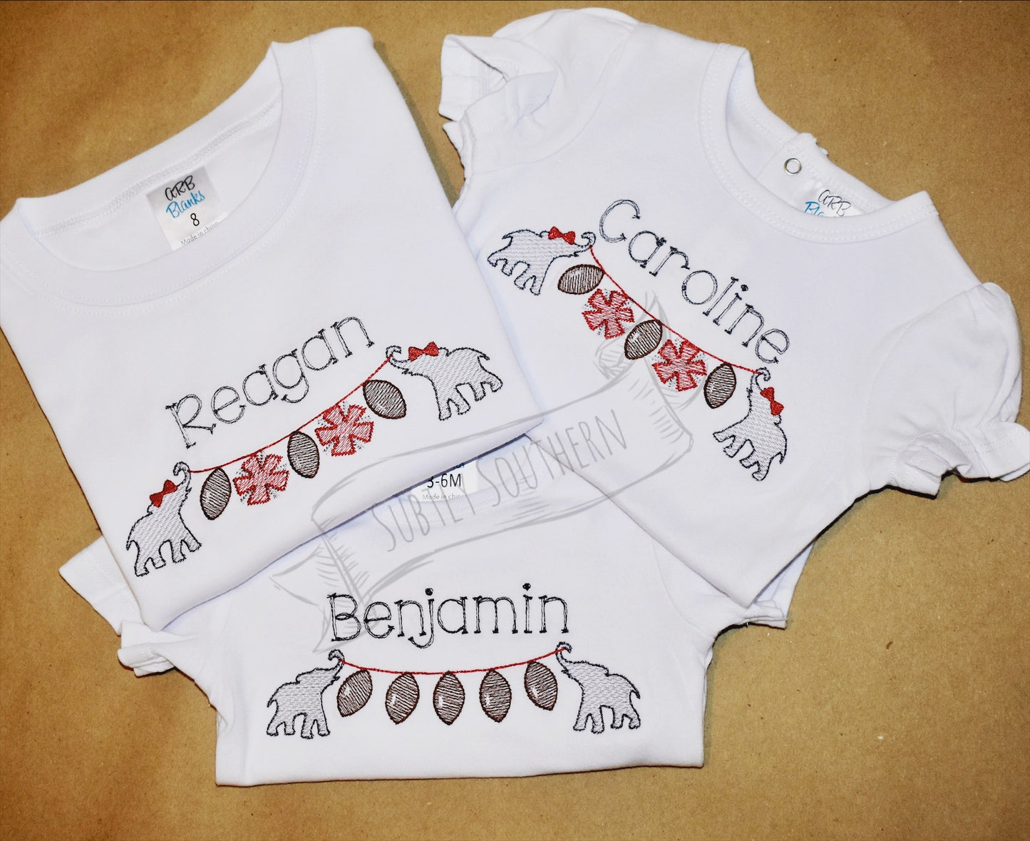 Elephant Football Pom Pom Banner Shirt