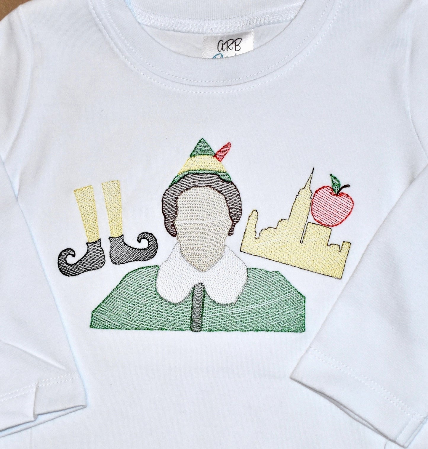 Big Apple Christmas Elf Sketch Shirt