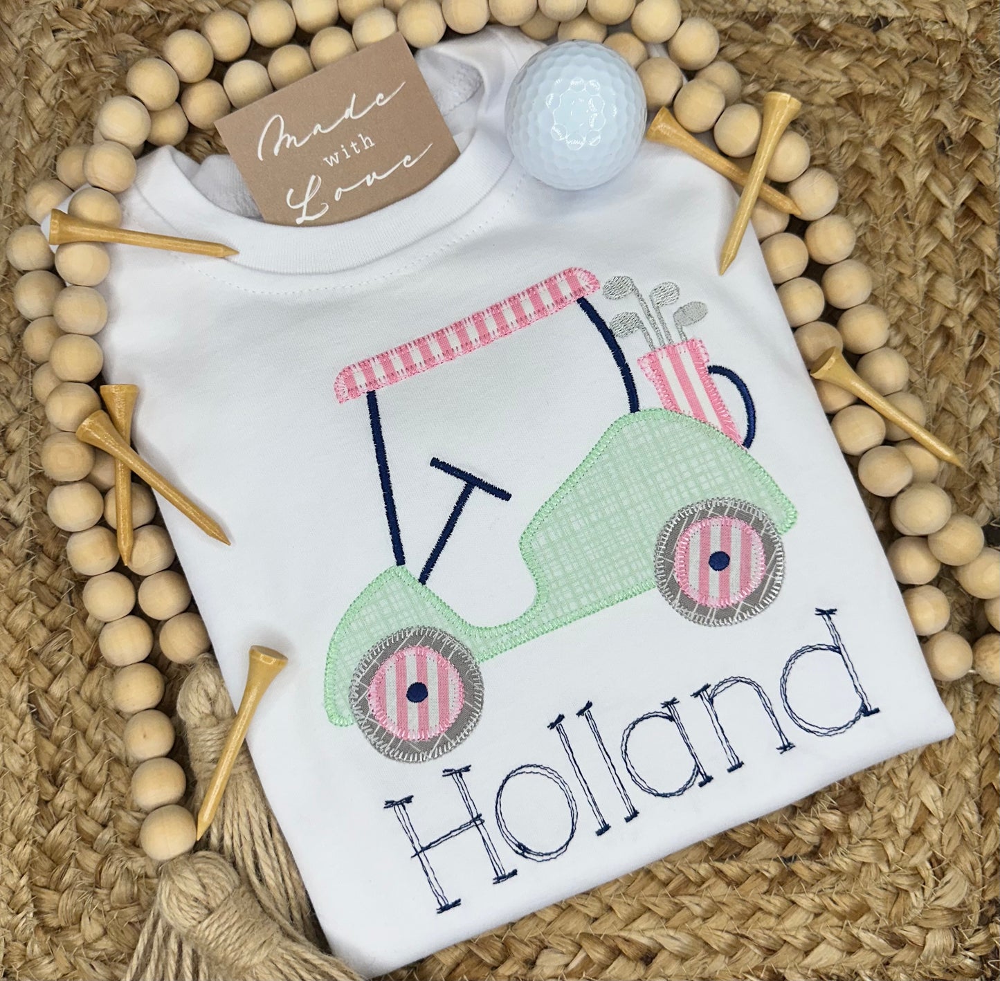 Golf Cart Appliqué Shirt