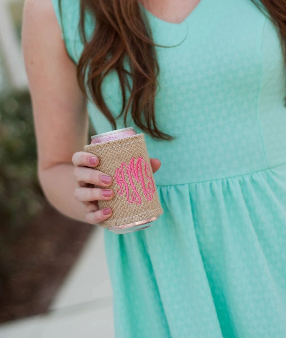 Burlap Koozie