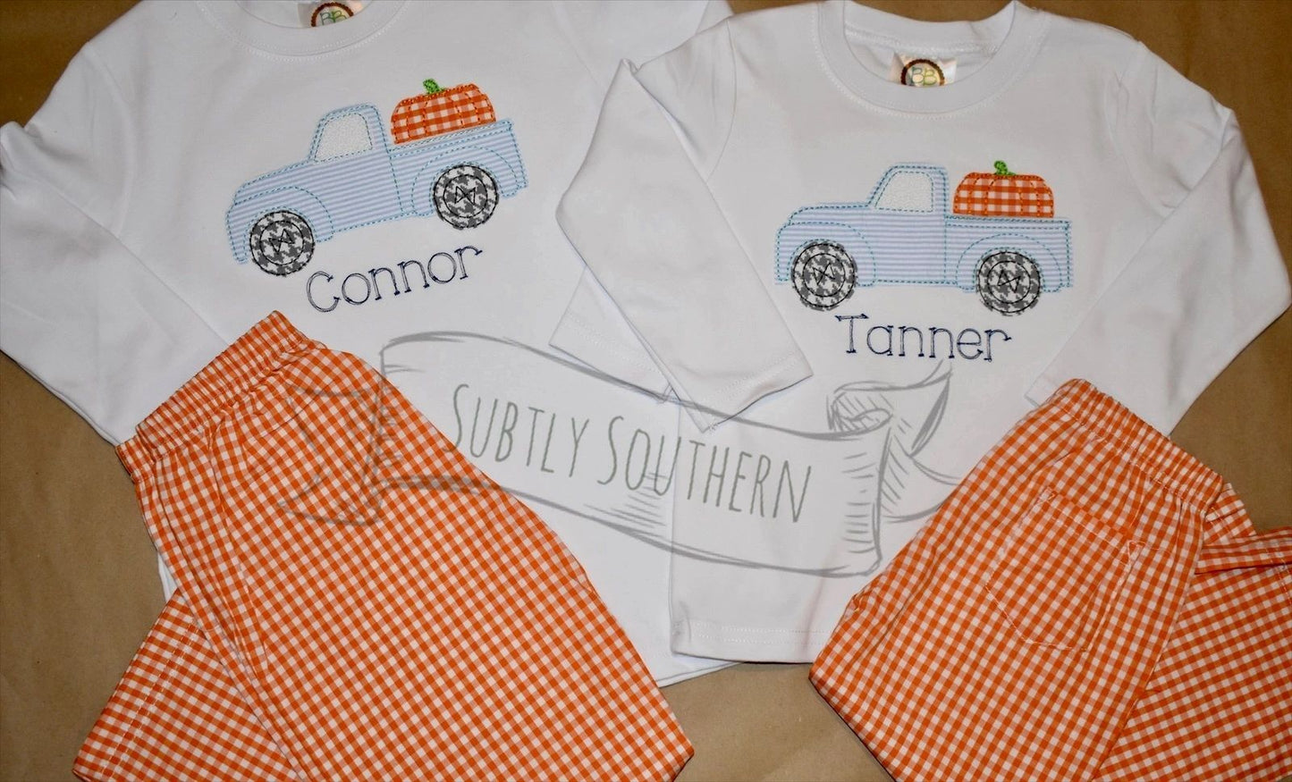 Pumpkin Truck Simple Shirt