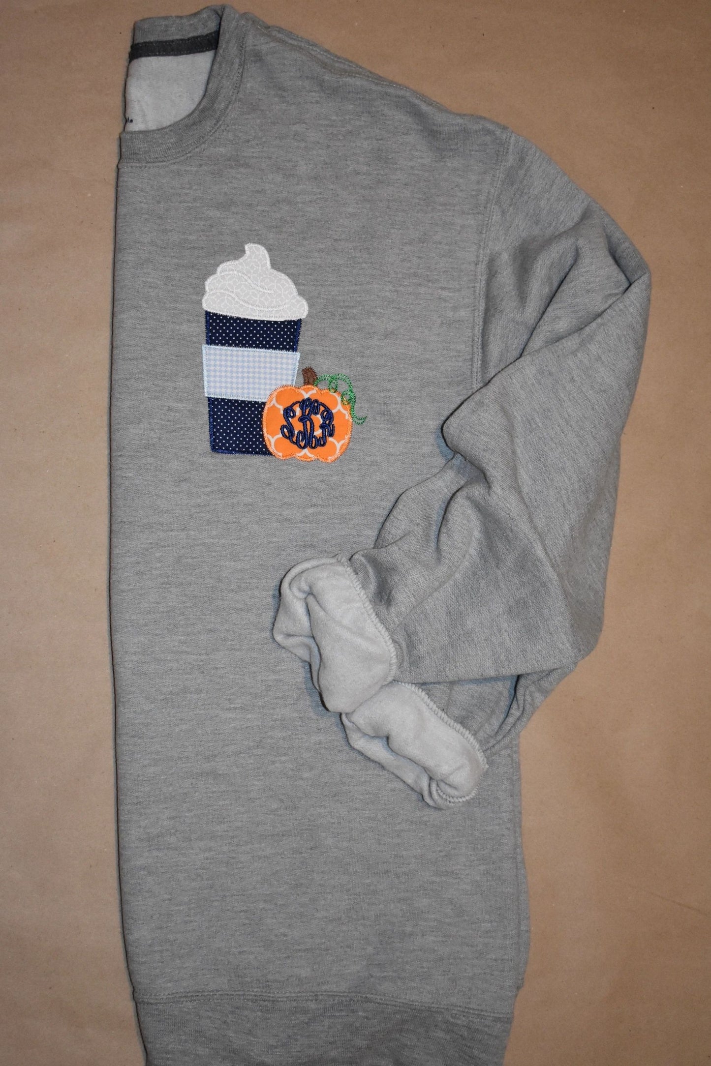 Pumpkin Latte Monogram Sweatshirt