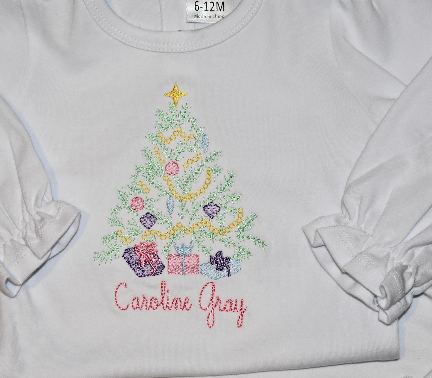 Little Vintage Christmas Tree Shirt