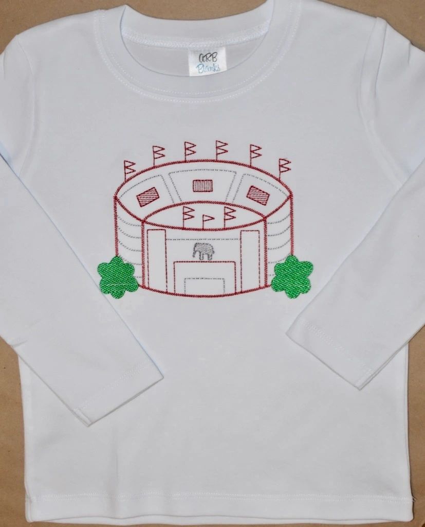 Elephant Football Stadium Outline Shirt