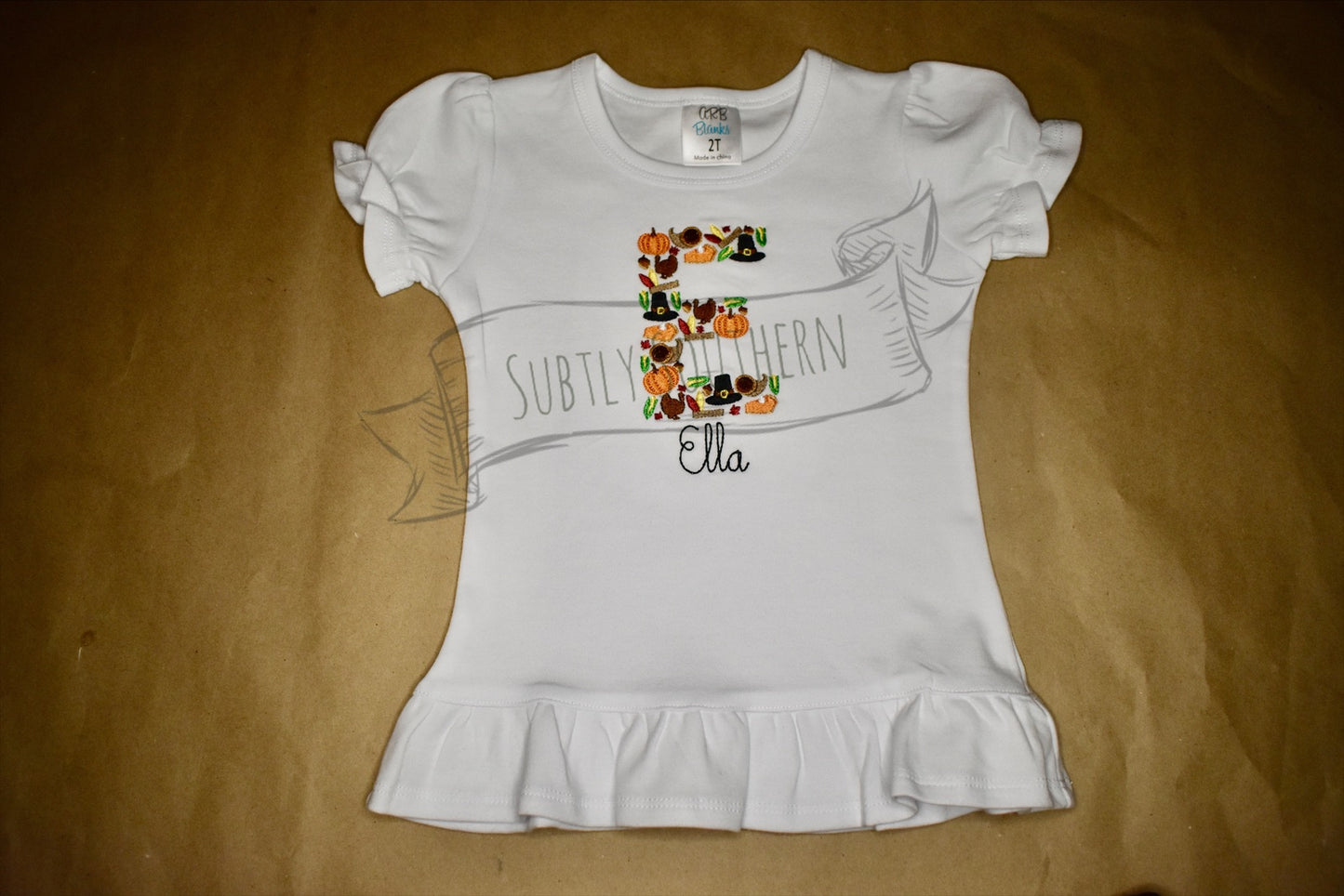 Thanksgiving Alphabet Shirt