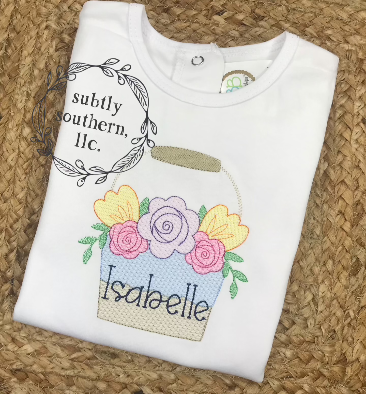 Flower Pail Sketch Shirt