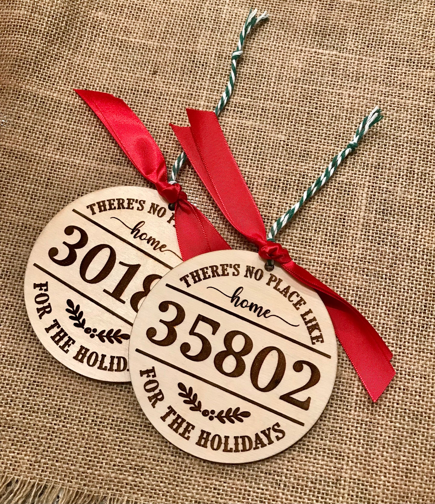 Personalized Home for the Holidays Ornament