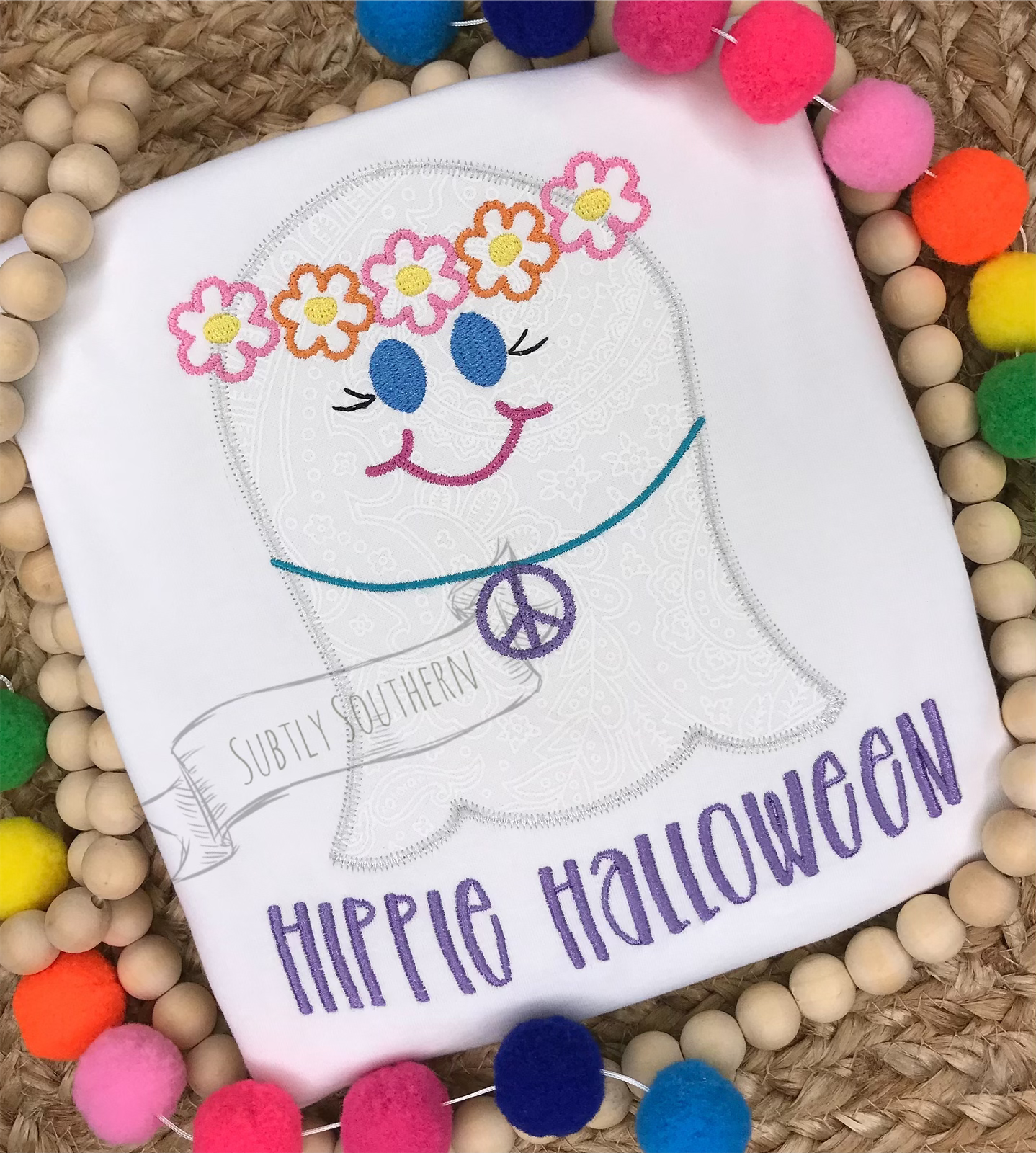 Hippie Ghost Halloween Shirt