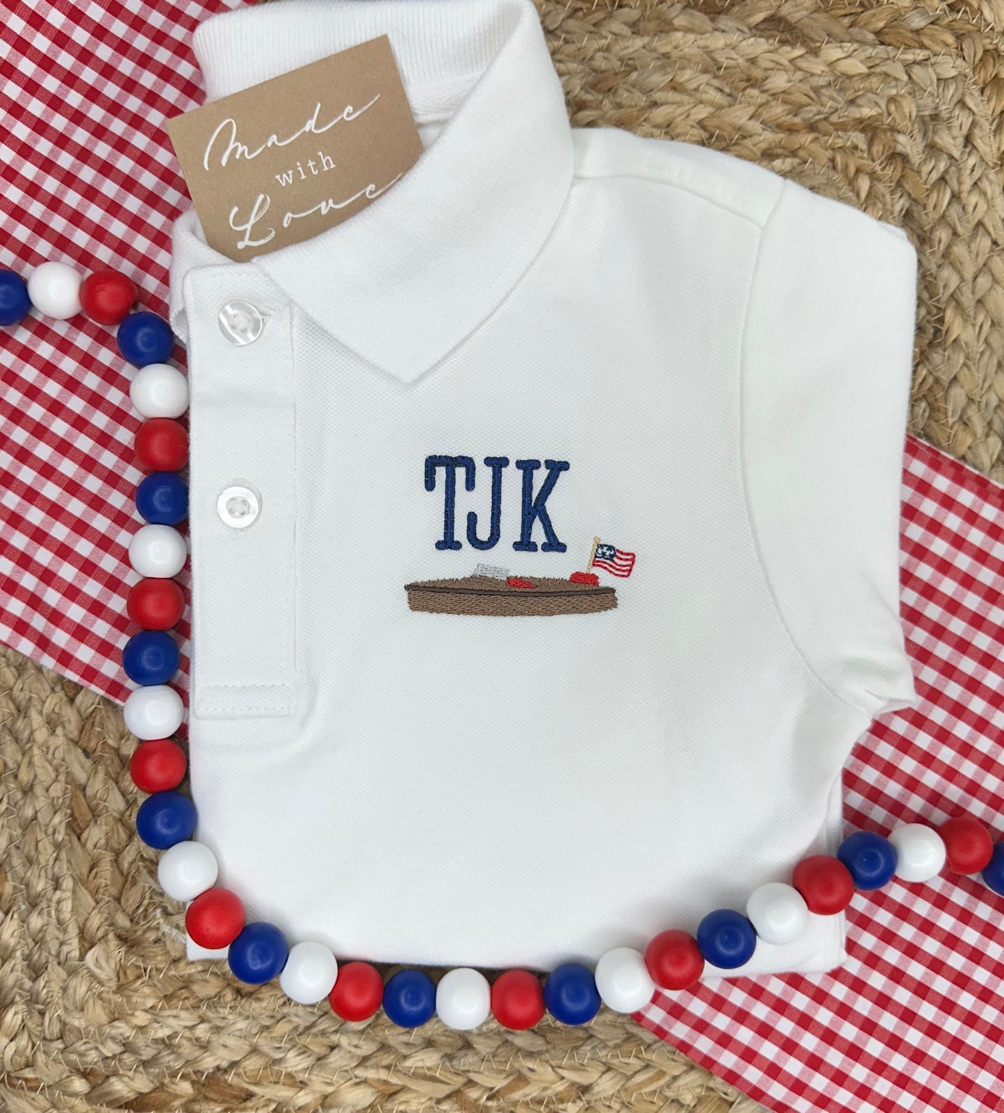 Mini Lake Boat Polo Shirt