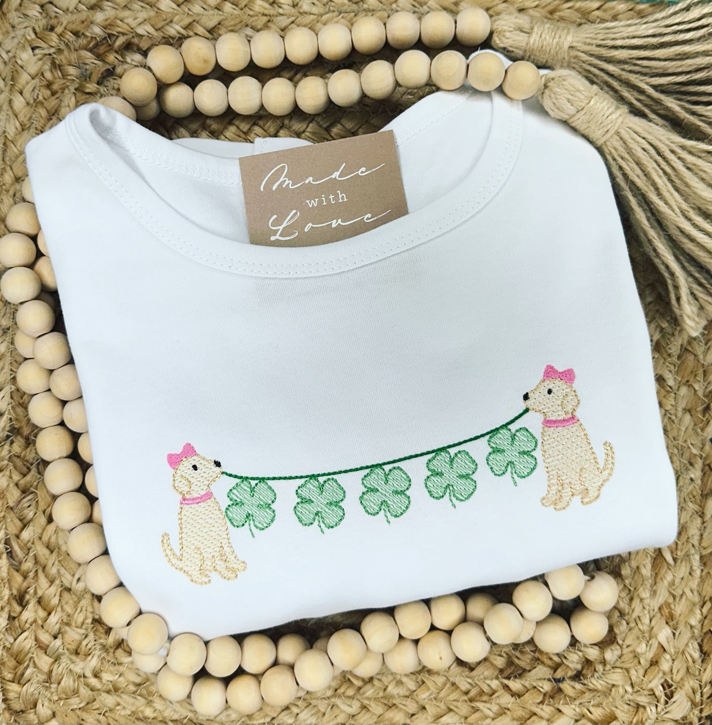 St. Patrick's Day Puppy Banner Shirt