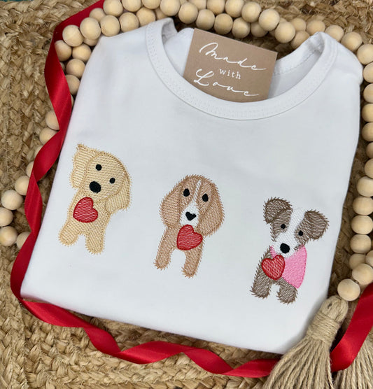 Valentine Puppy Trio Shirt