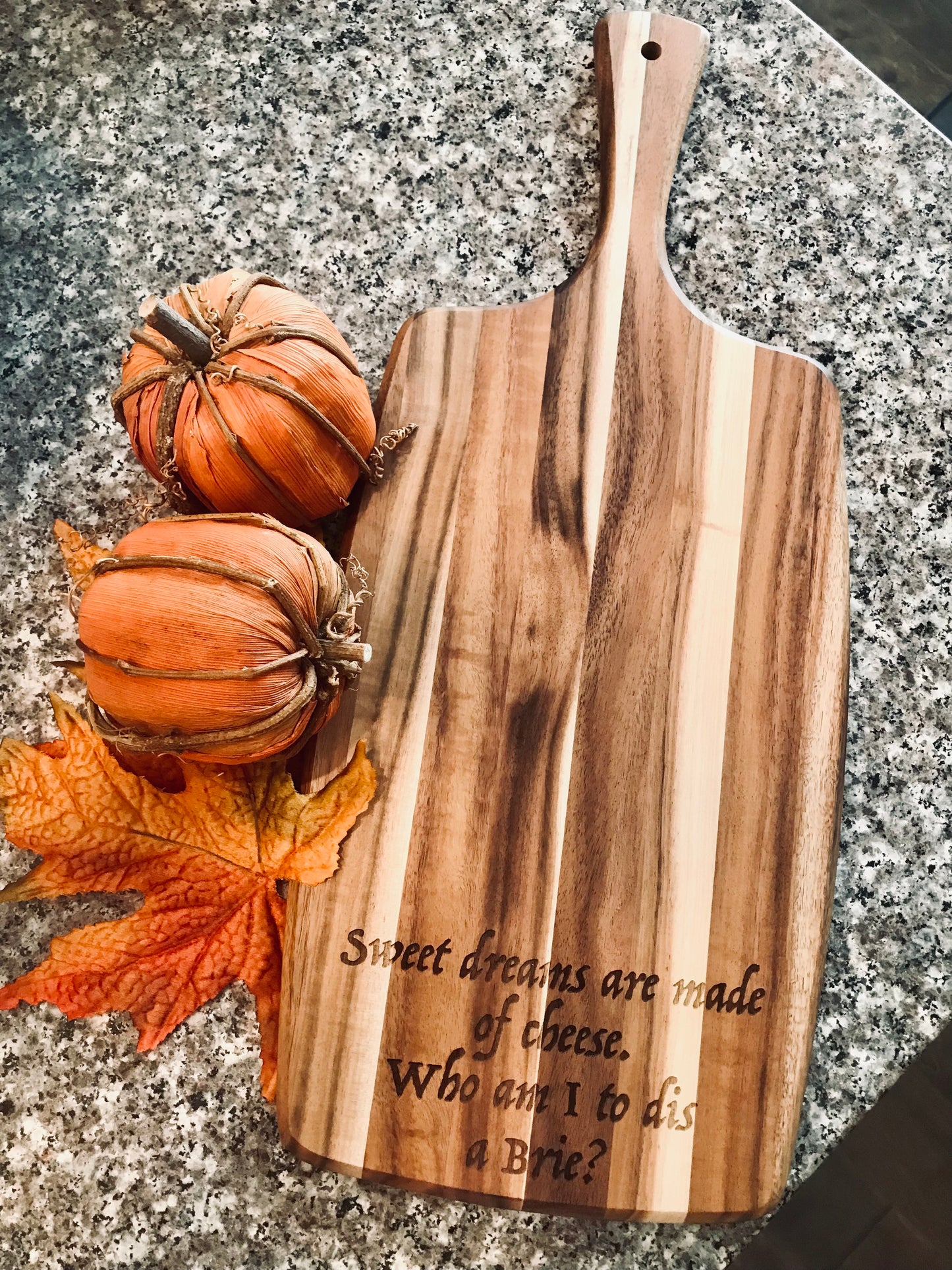 Dis a Brie Acacia Cheese Board