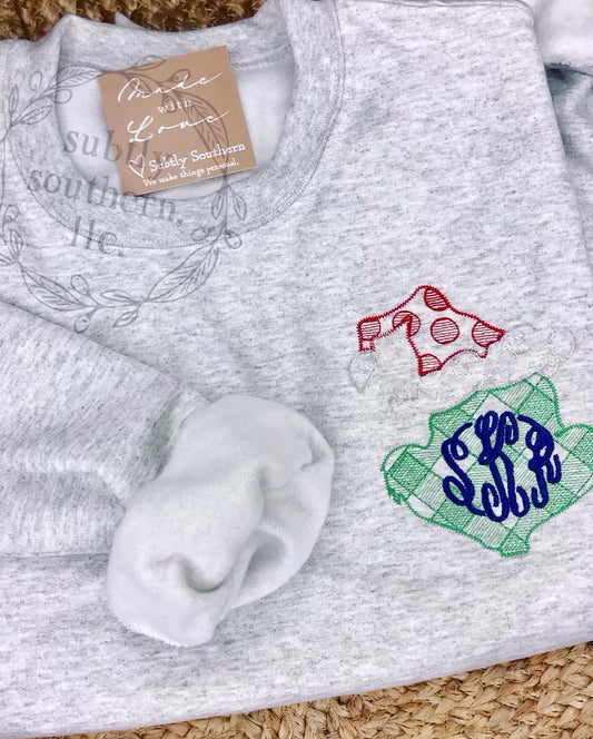 Gingham Mean One Monogram Sweatshirt