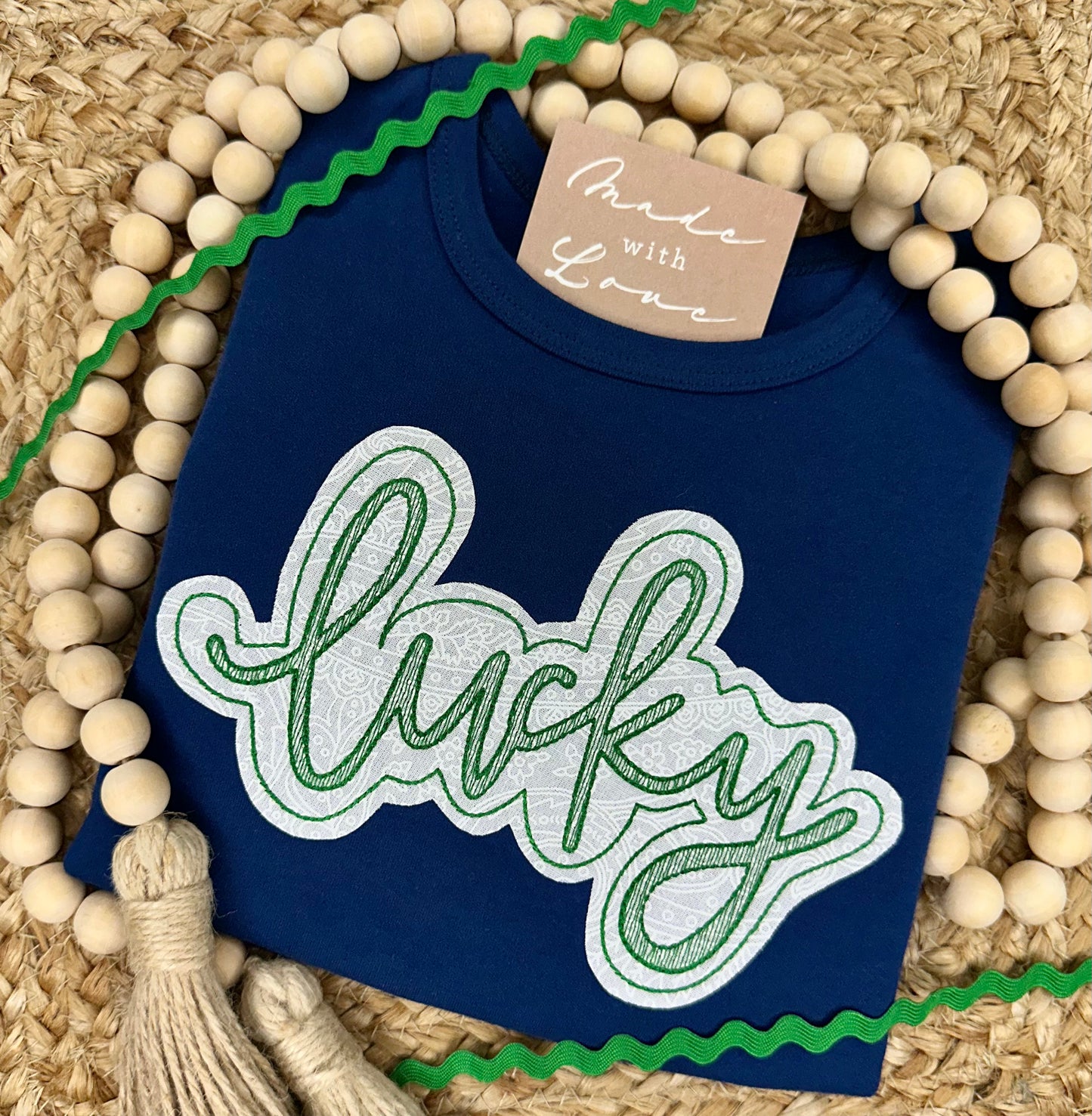 Lucky Sketch Script Shirt