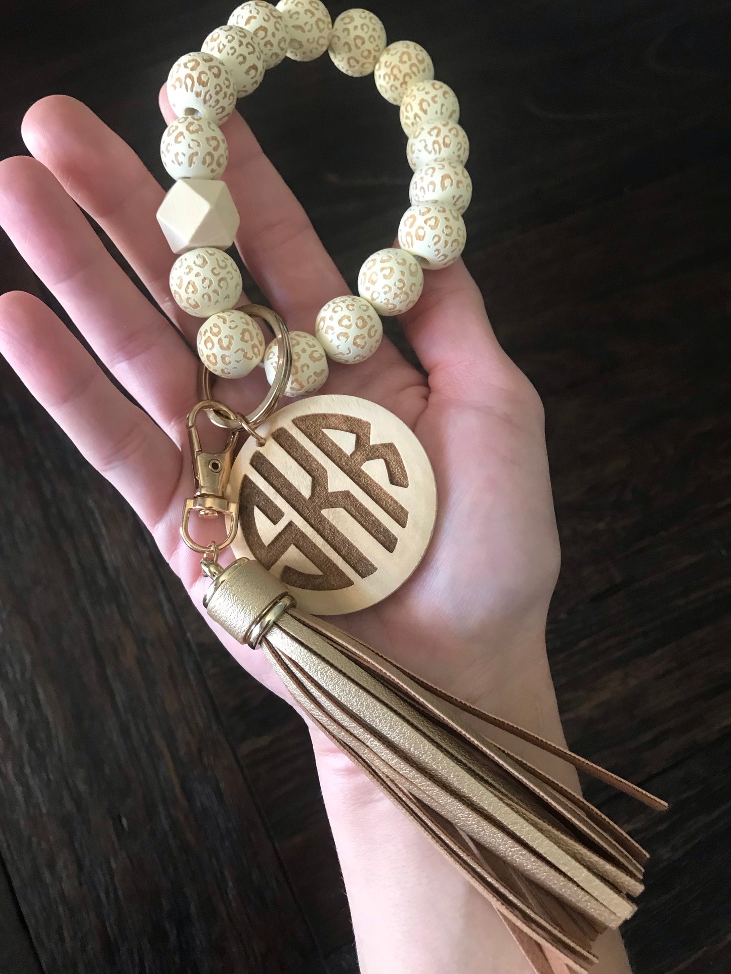 Date Night Leopard Bracelet Keychain