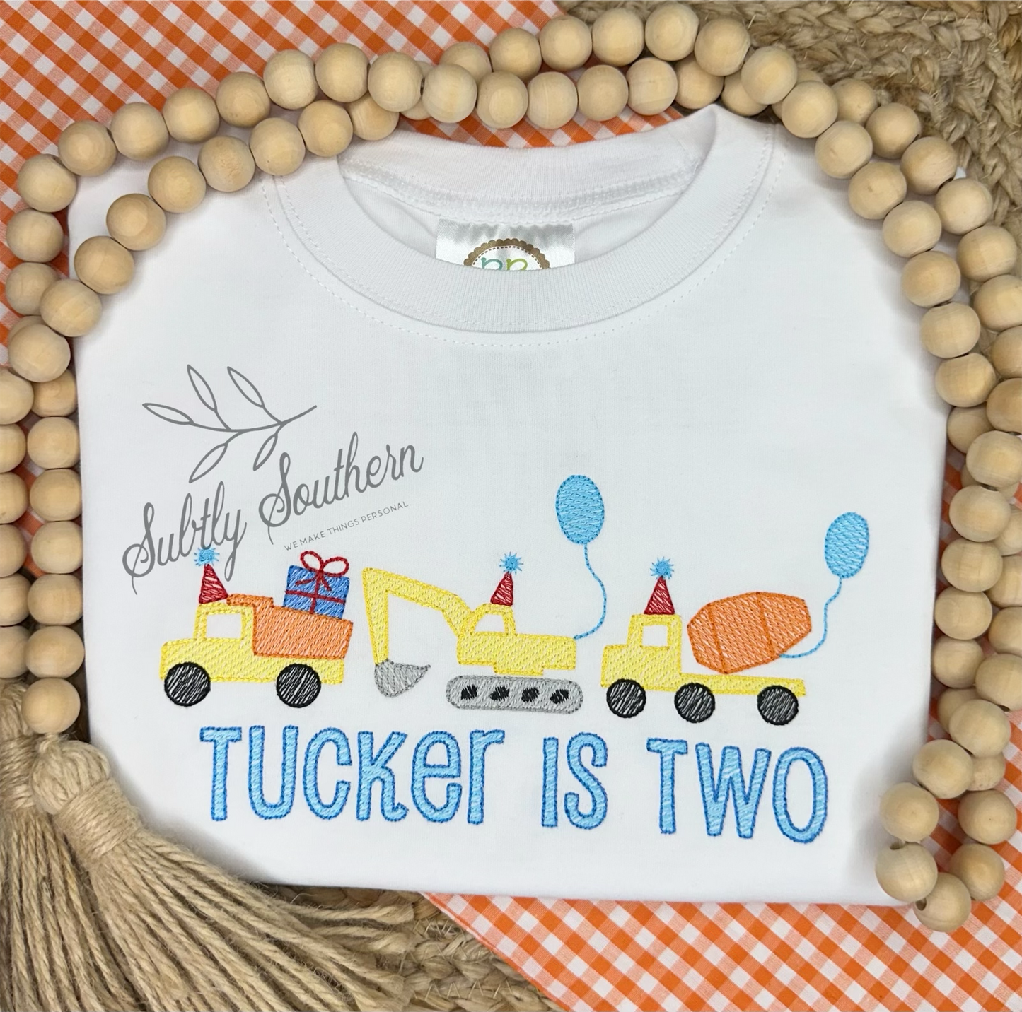 Birthday Party Construction Trio Shirt