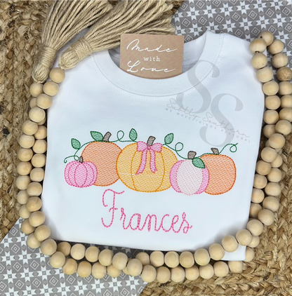 Pumpkin Patch with Bow Shirt