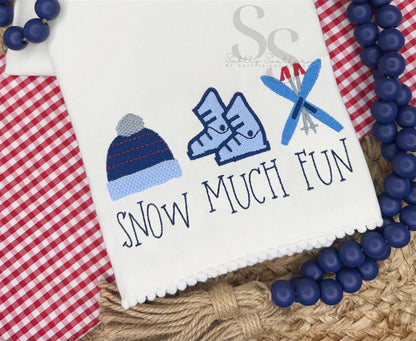 Snow Much Fun Winter Hand Towel