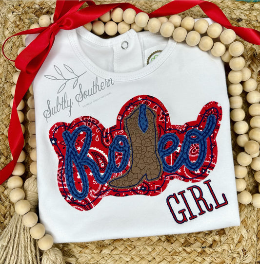 Ready to ship! Size 12m - Rodeo Girl Ruffle Romper