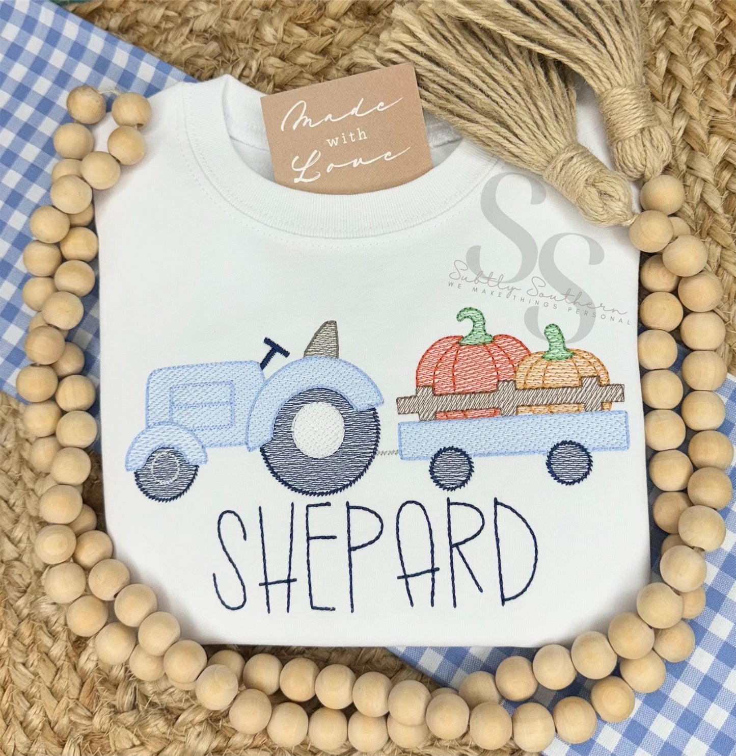 Little Pumpkin Tractor Shirt