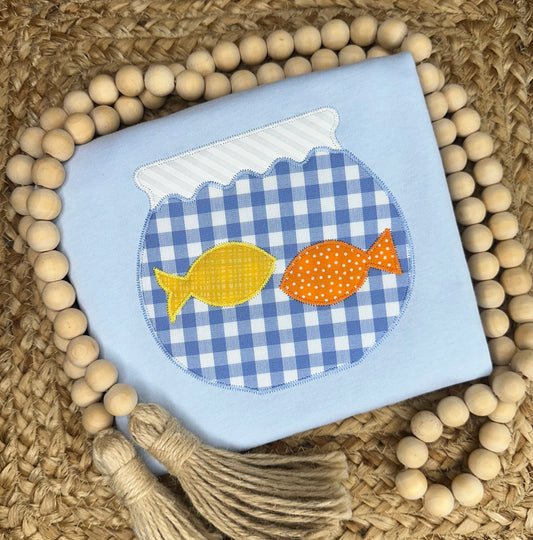 Ready to ship! Size 2T - Simple Fishbowl Shirt